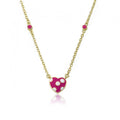 Polka Dot Heart Necklace