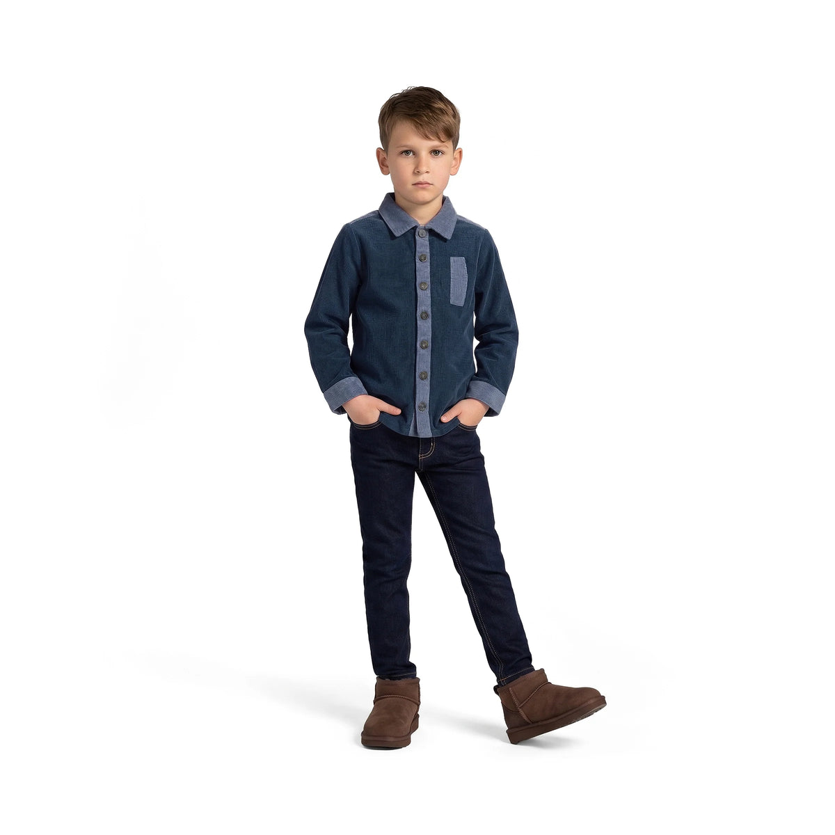 Blue Corduroy Shirt