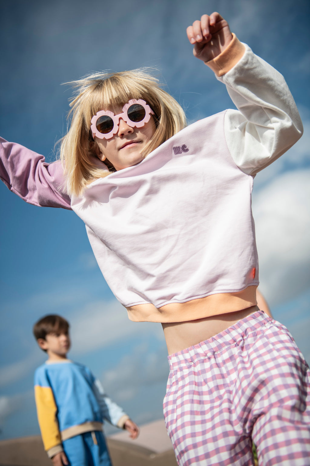 Lilac Colorblock Sweatshirt