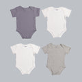 *Exclusive* Baby Boy Short Sleeve 4pc Onesie Set