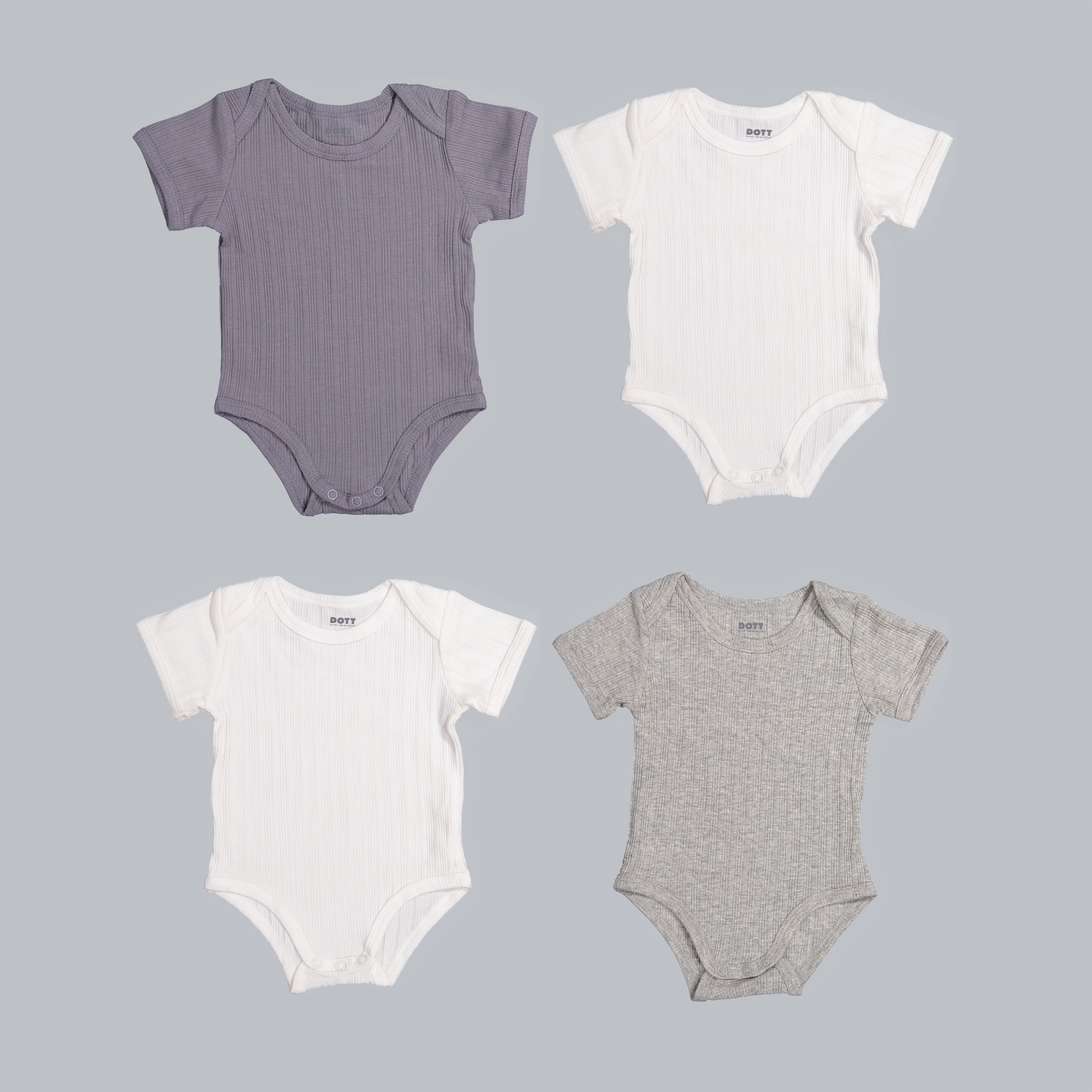 *Exclusive* Baby Boy Short Sleeve 4pc Onesie Set