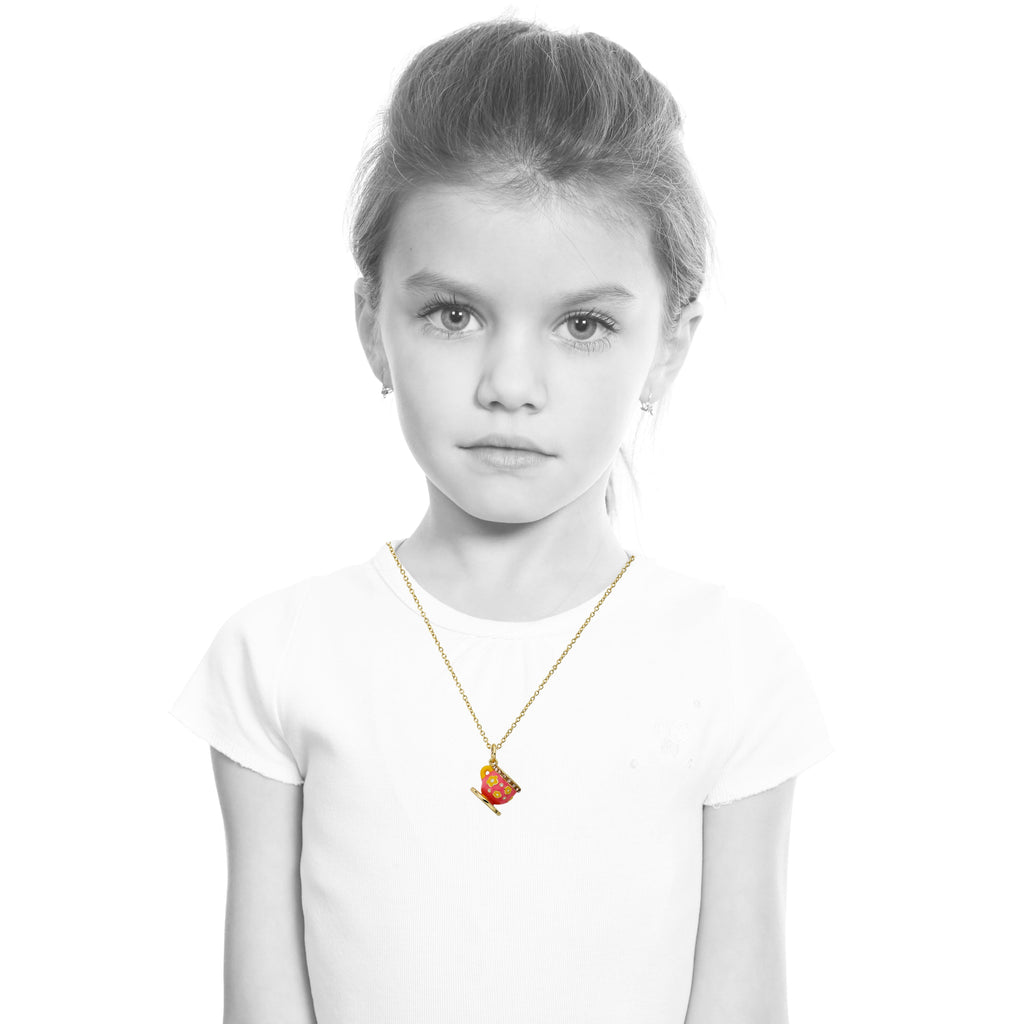 Crystal Tea Pot Necklace