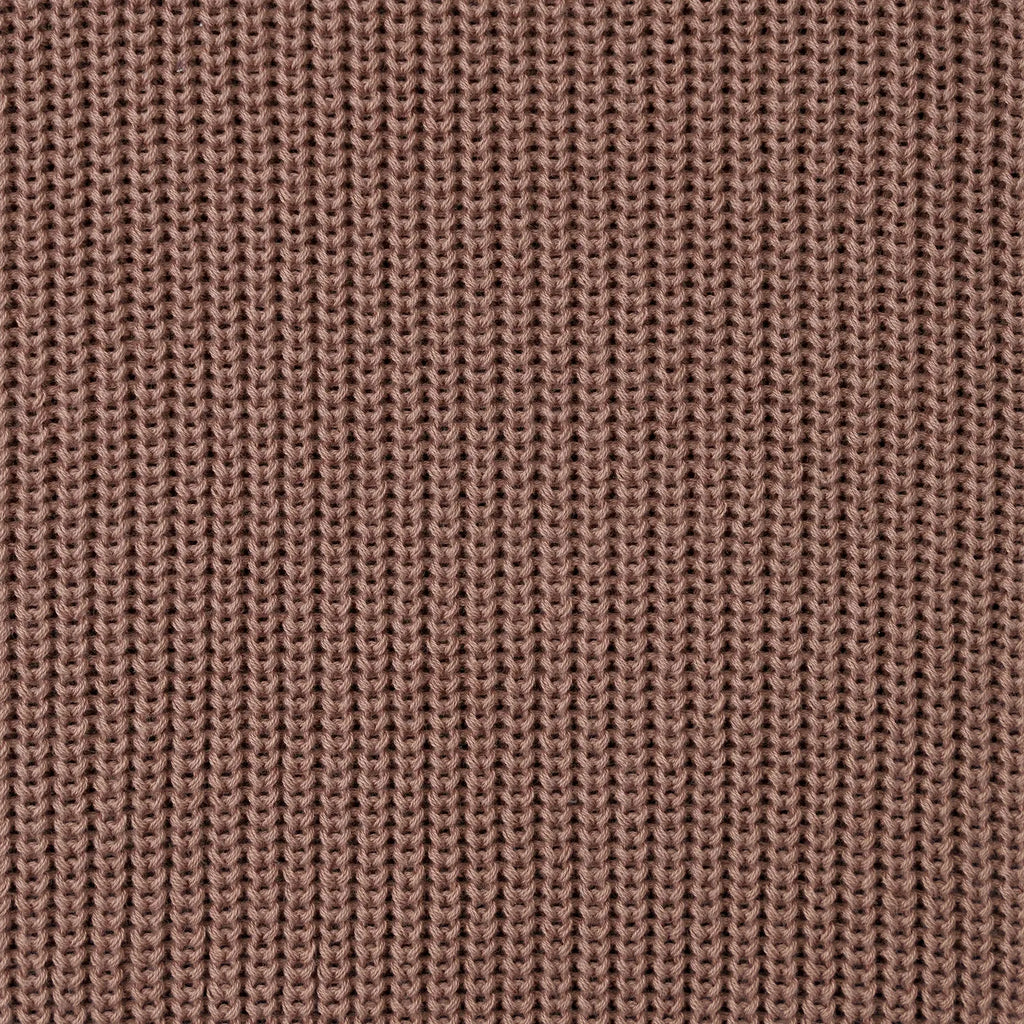 Classic Knit Baby Sweater in Mocha