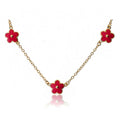 Triple Flower Necklace
