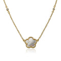Mother Of Pearl Flower Necklace