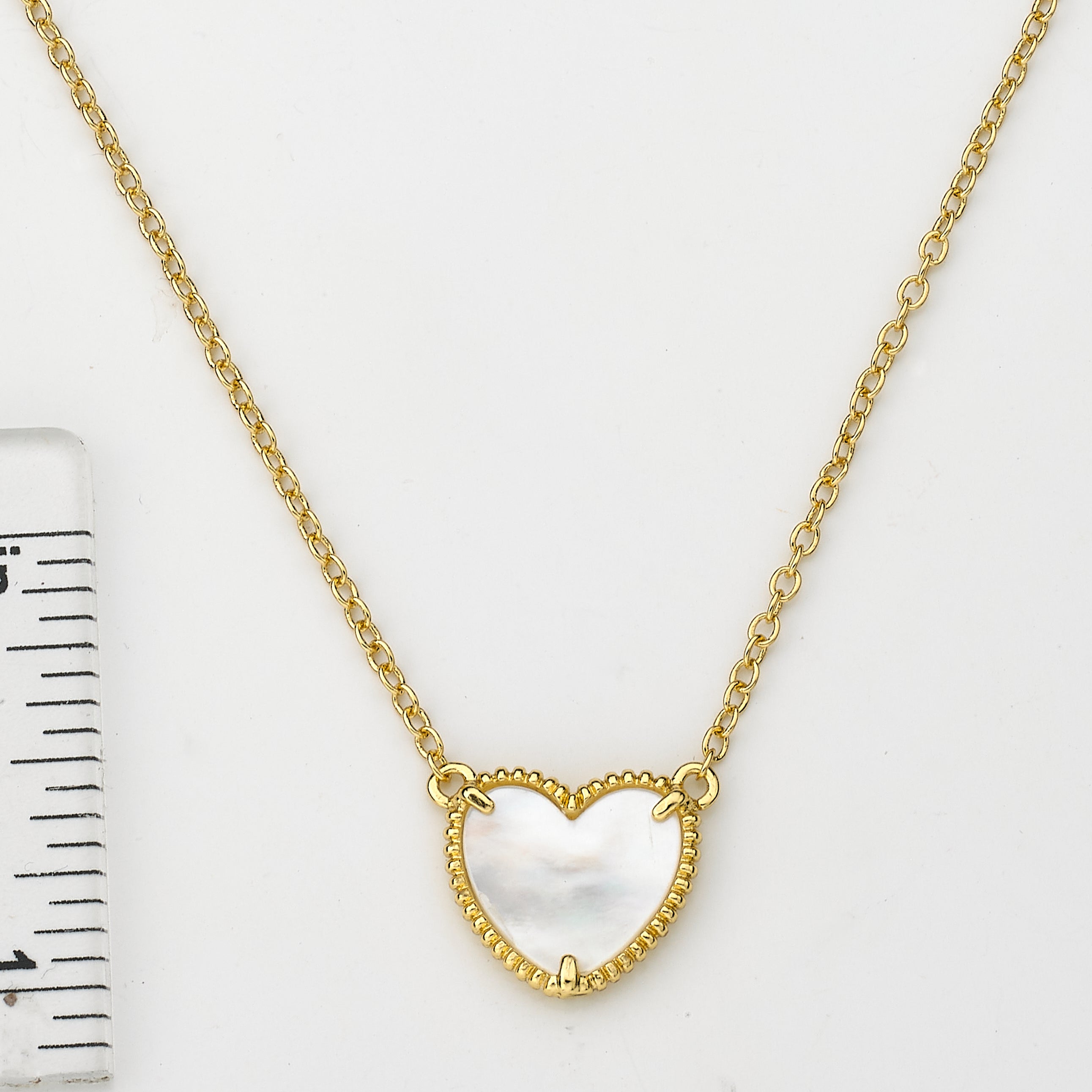Mother Of Pearl Heart Necklace