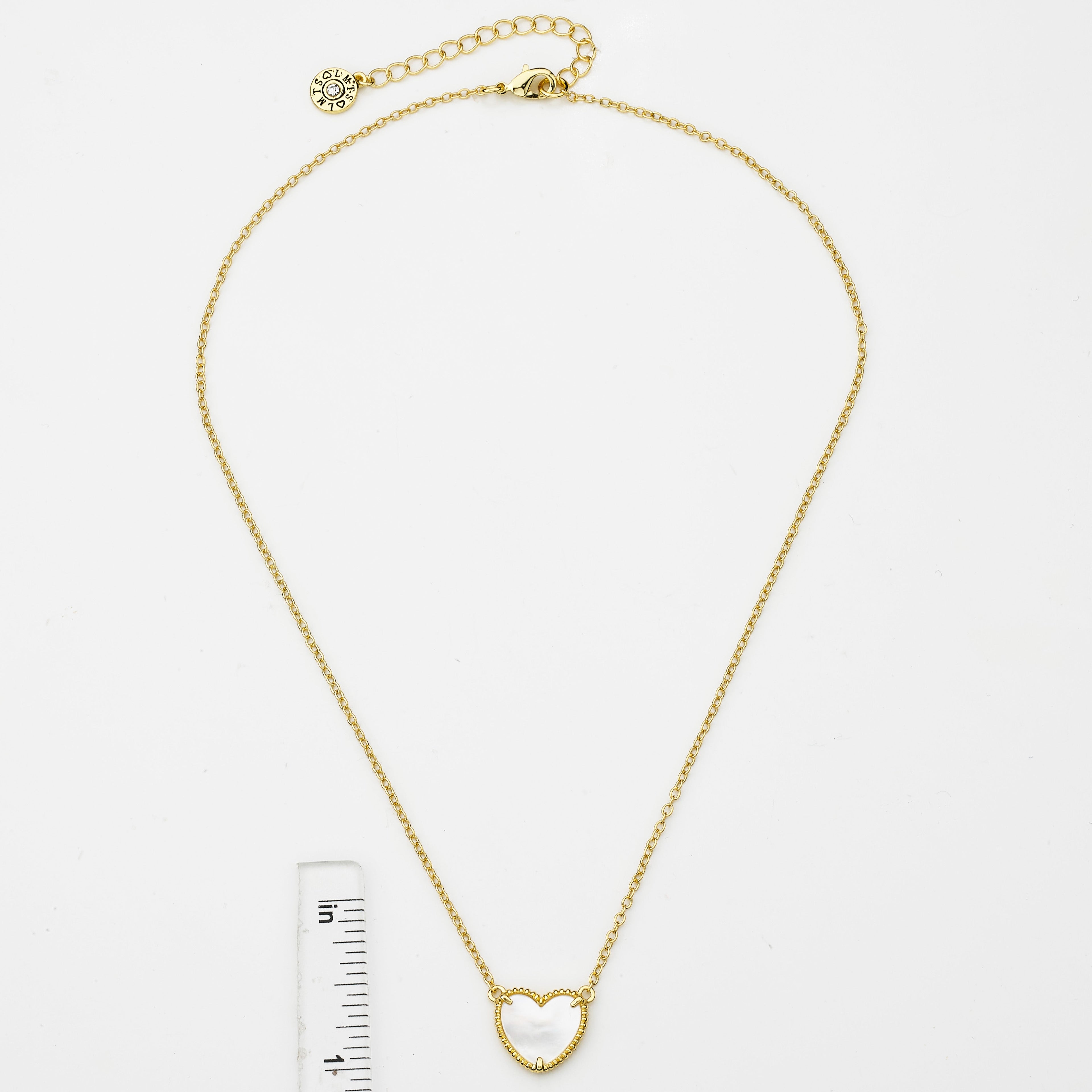 Mother Of Pearl Heart Necklace