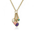 Heart Cluster Dangle Necklace