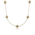 Pastel Flower Balls Necklace