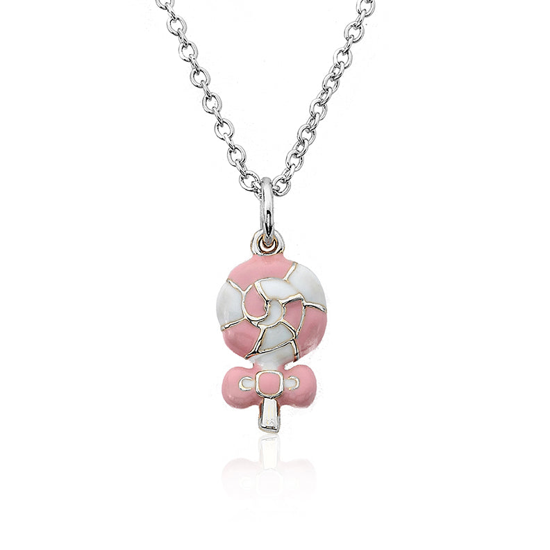 Swirl Lollipop Necklace
