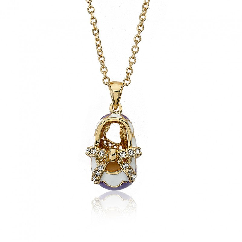 SHOEBSESSED Bow Baby Shoe Necklace