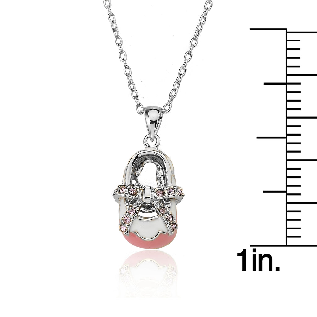 SHOEBSESSED Bow Baby Shoe Necklace