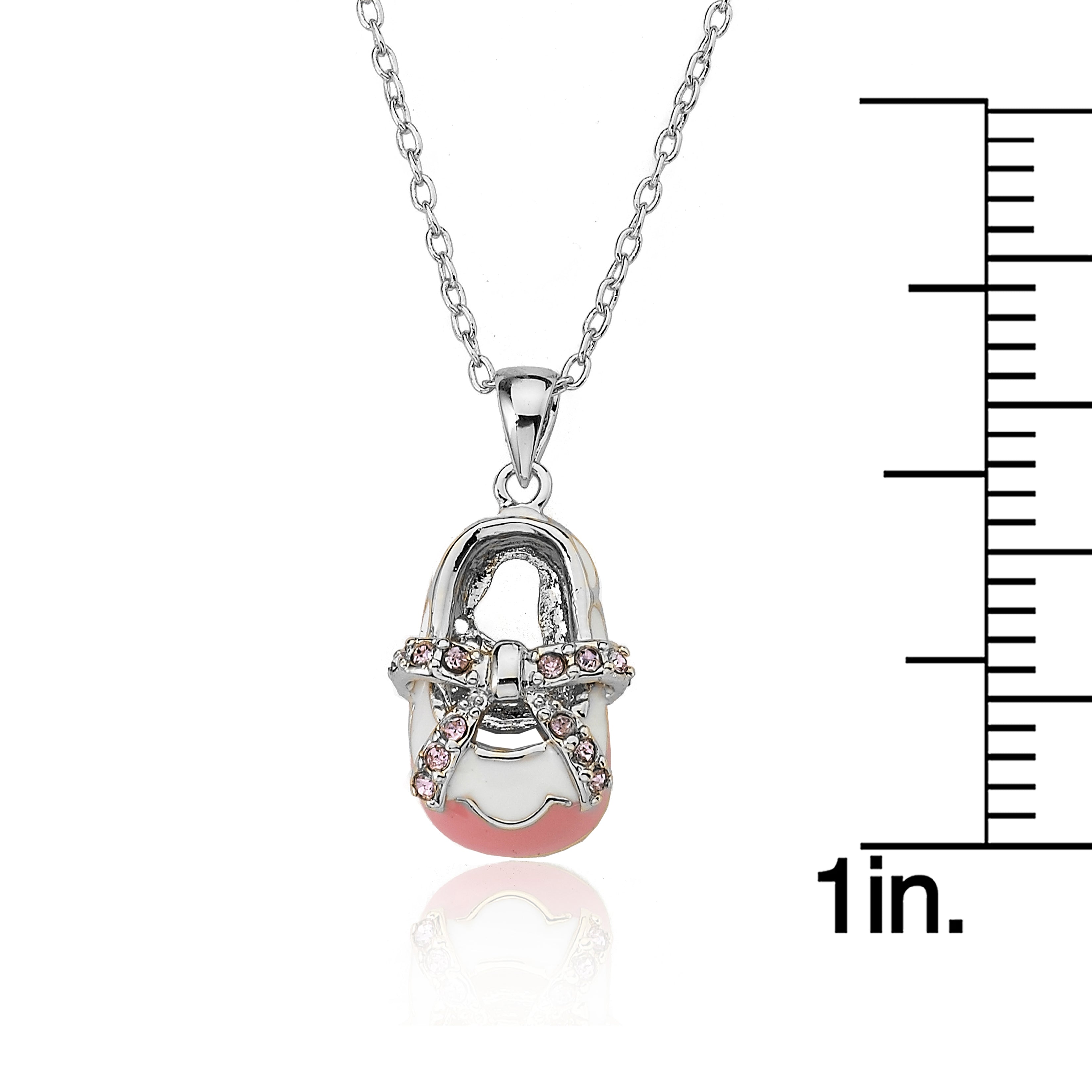 SHOEBSESSED Bow Baby Shoe Necklace