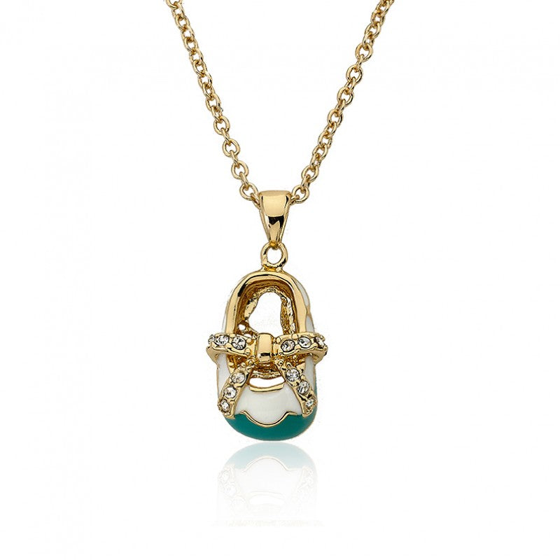 SHOEBSESSED Bow Baby Shoe Necklace