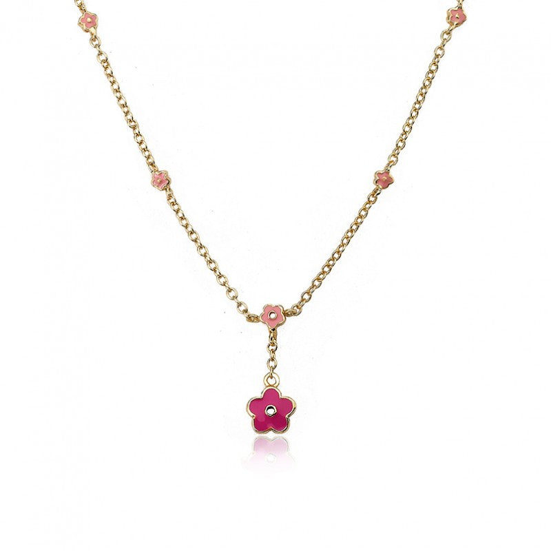 Flower Dangle Necklace