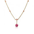 Flower Dangle Necklace