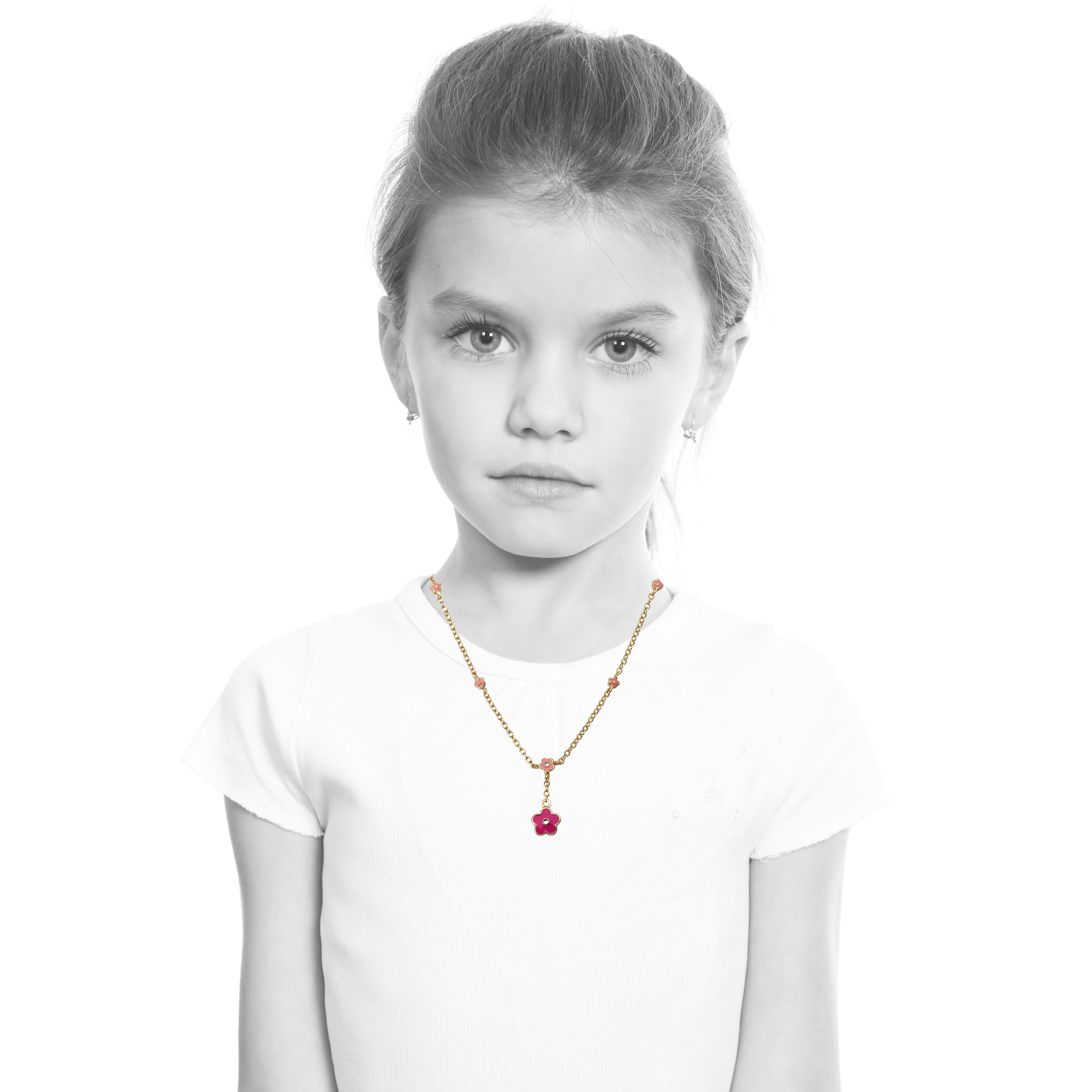 Flower Dangle Necklace