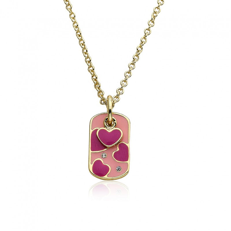 Girl's ID Heart Necklace