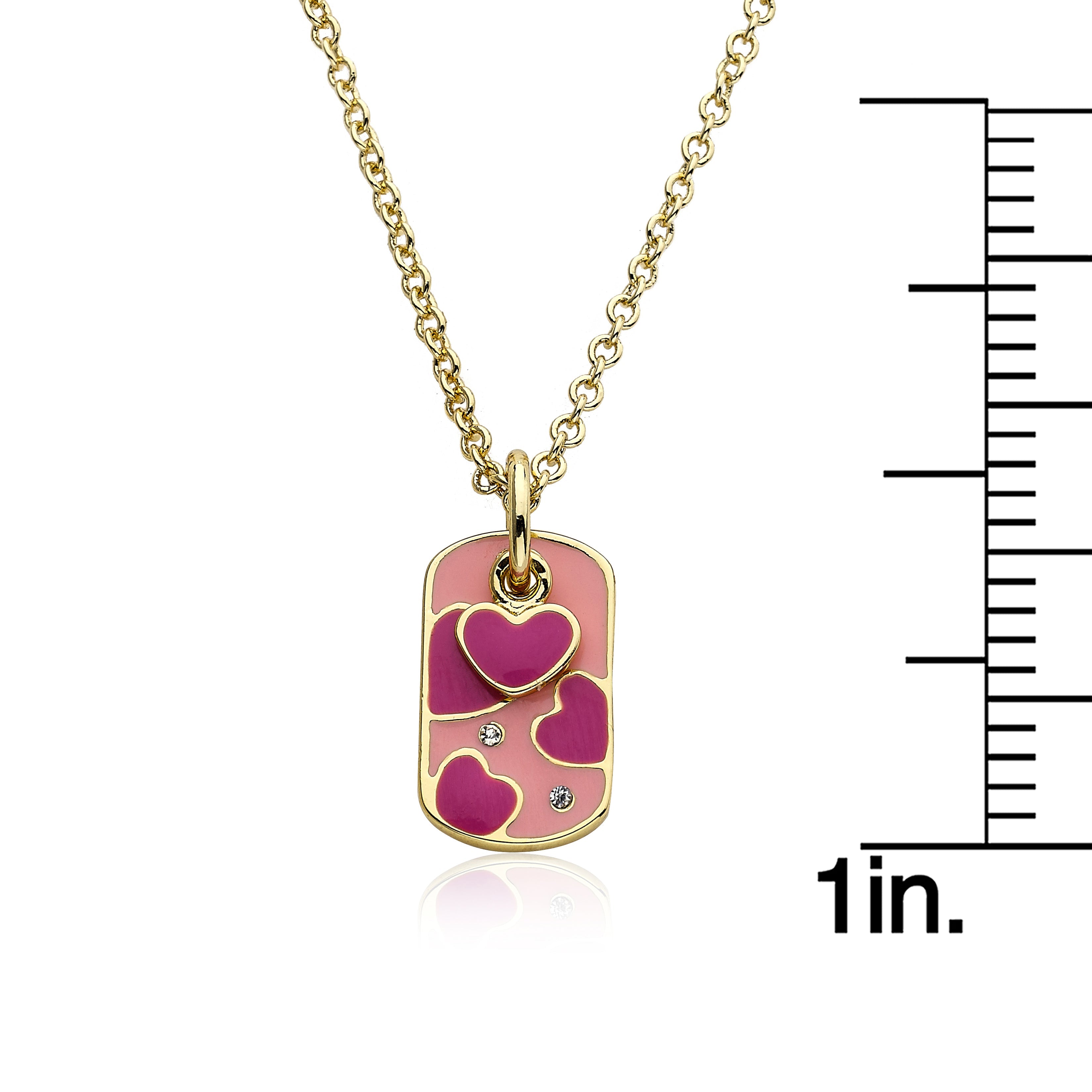 Girl's ID Heart Necklace