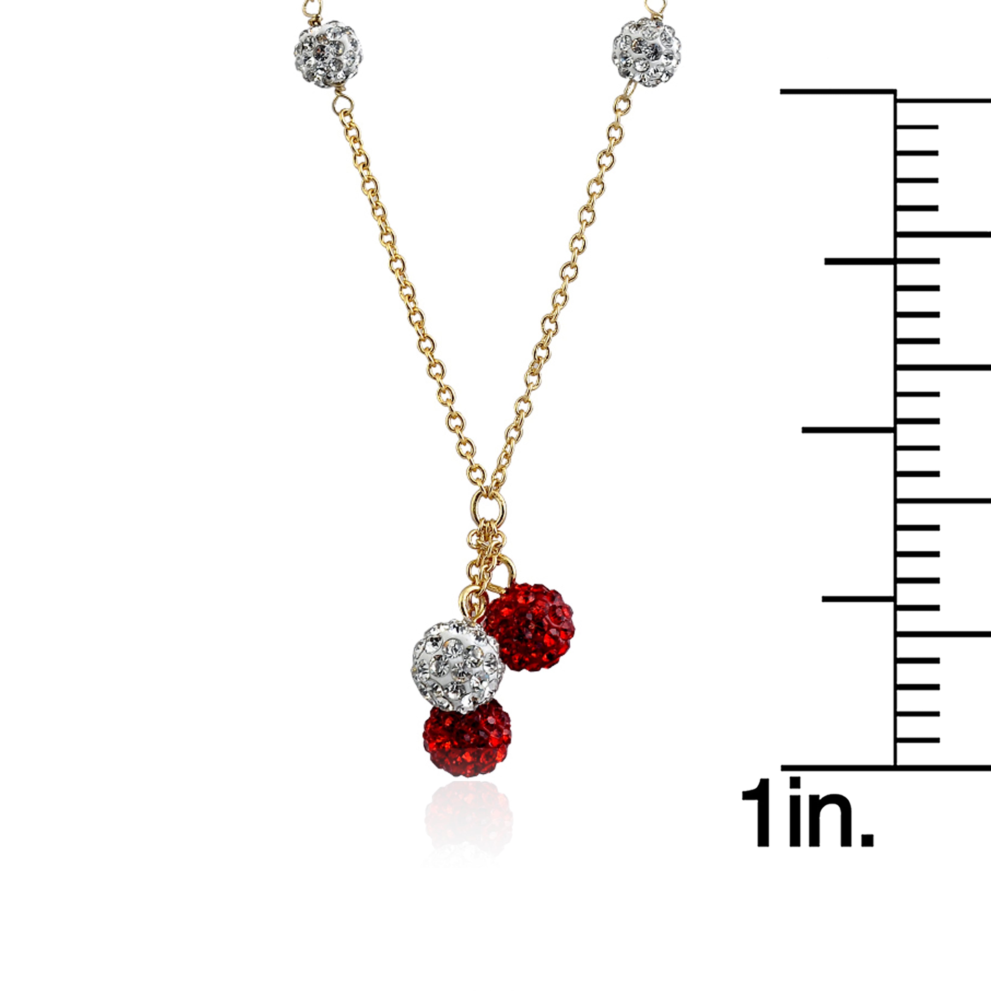 Crystal Ball Cluster Necklace