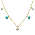 Crystal Ball Dangle Necklace