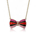 BOW BEAUTIFUL Enamel Bow Necklace