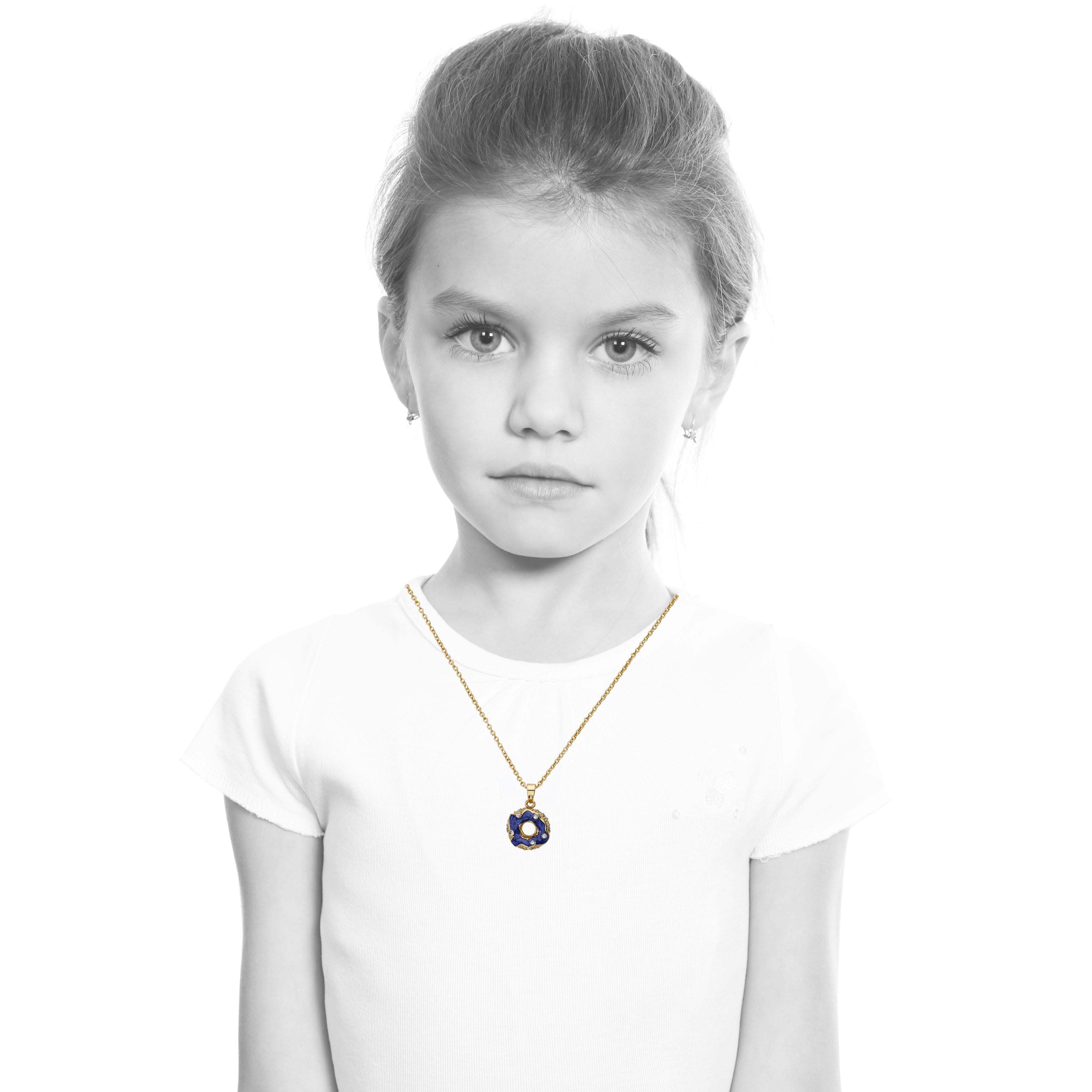 Crystal Donut Necklace