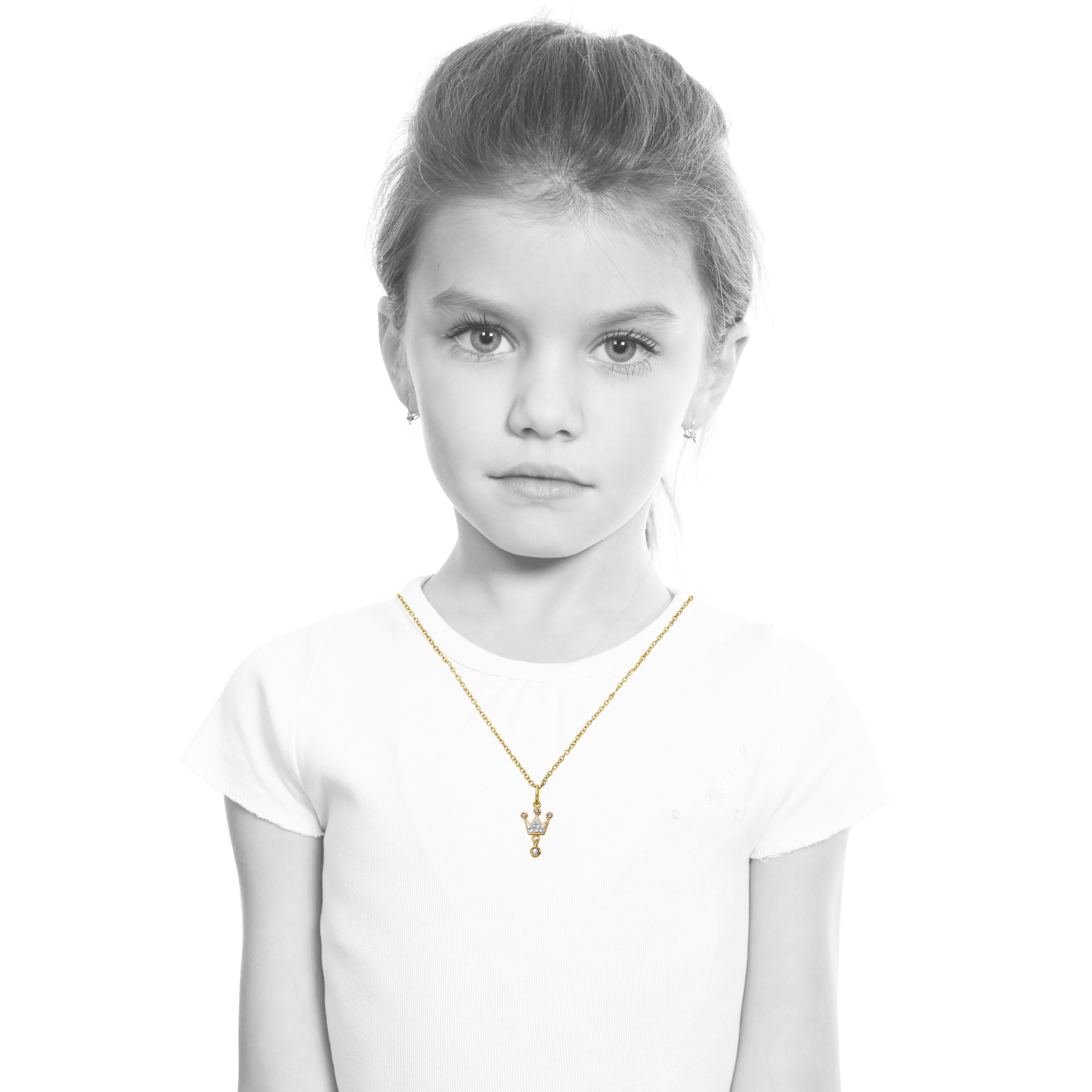 Pretty Princess Crown Necklace