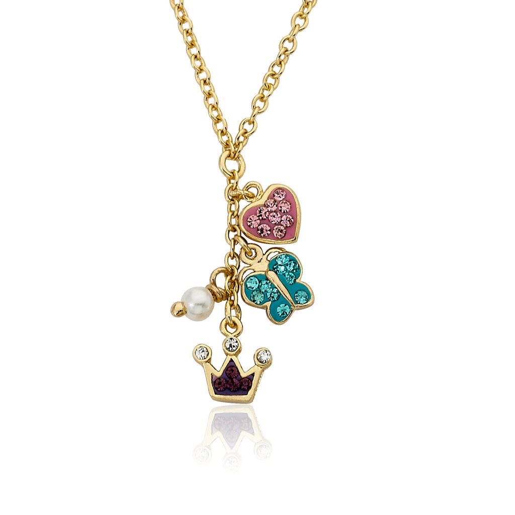 Princess Cluster Necklace