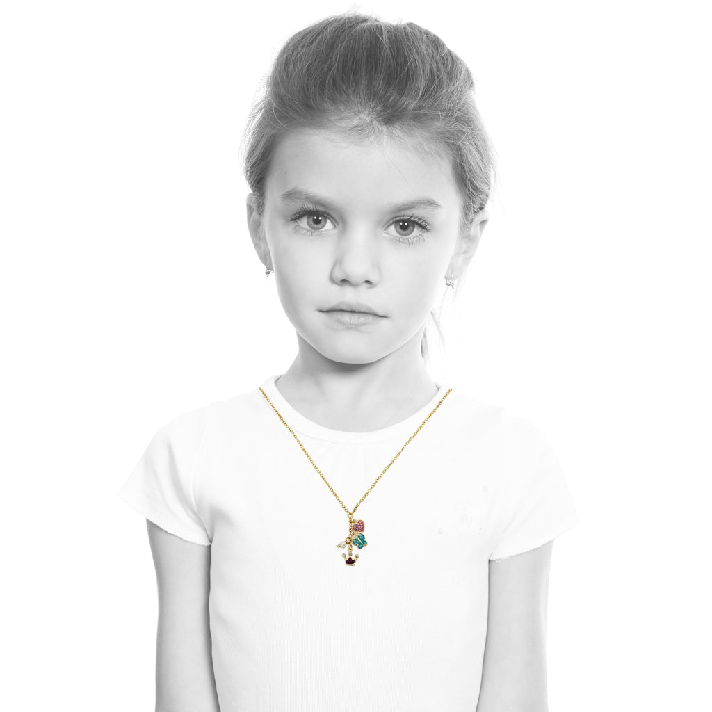 Princess Cluster Necklace