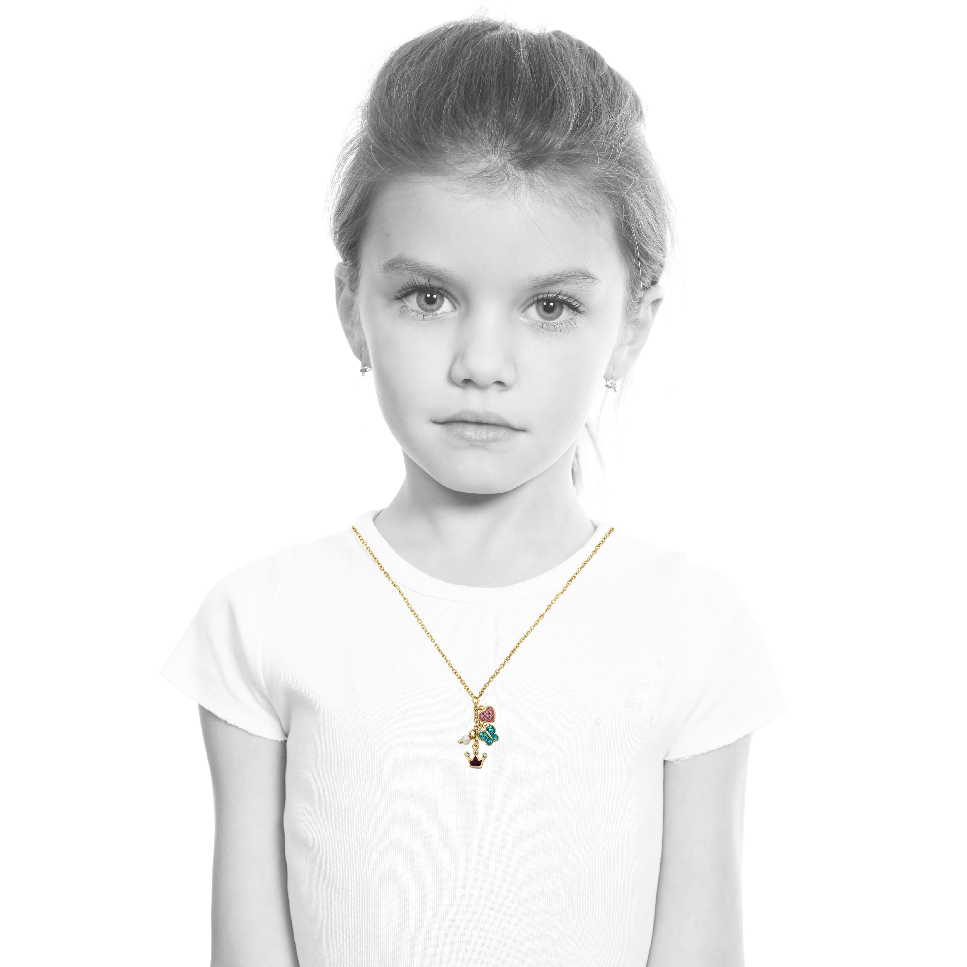 Princess Cluster Necklace