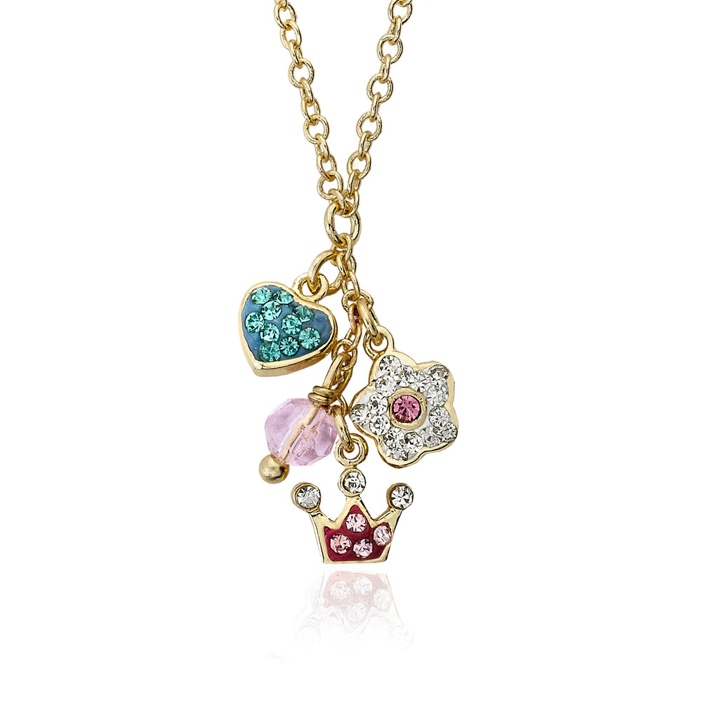 Pretty Princess Cluster Necklace