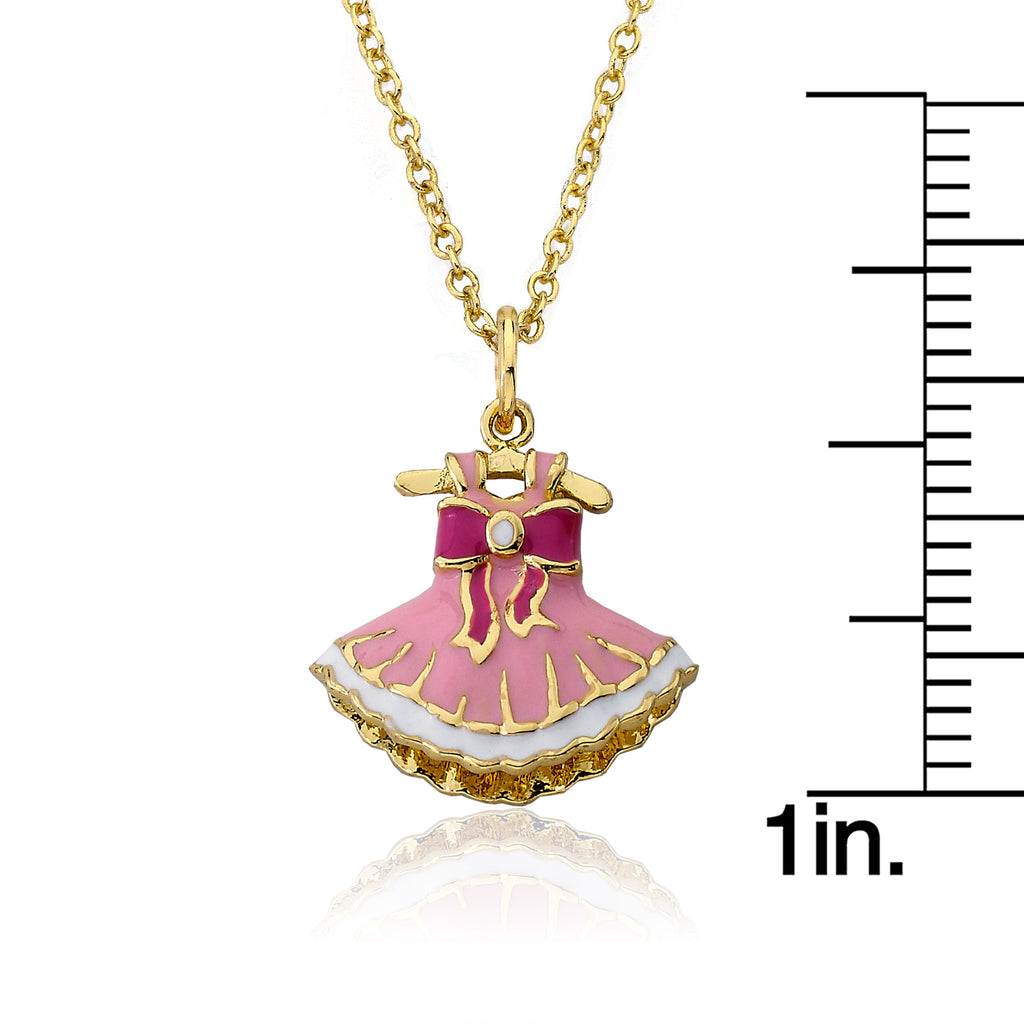 Ballerina Dress Pendant Necklace