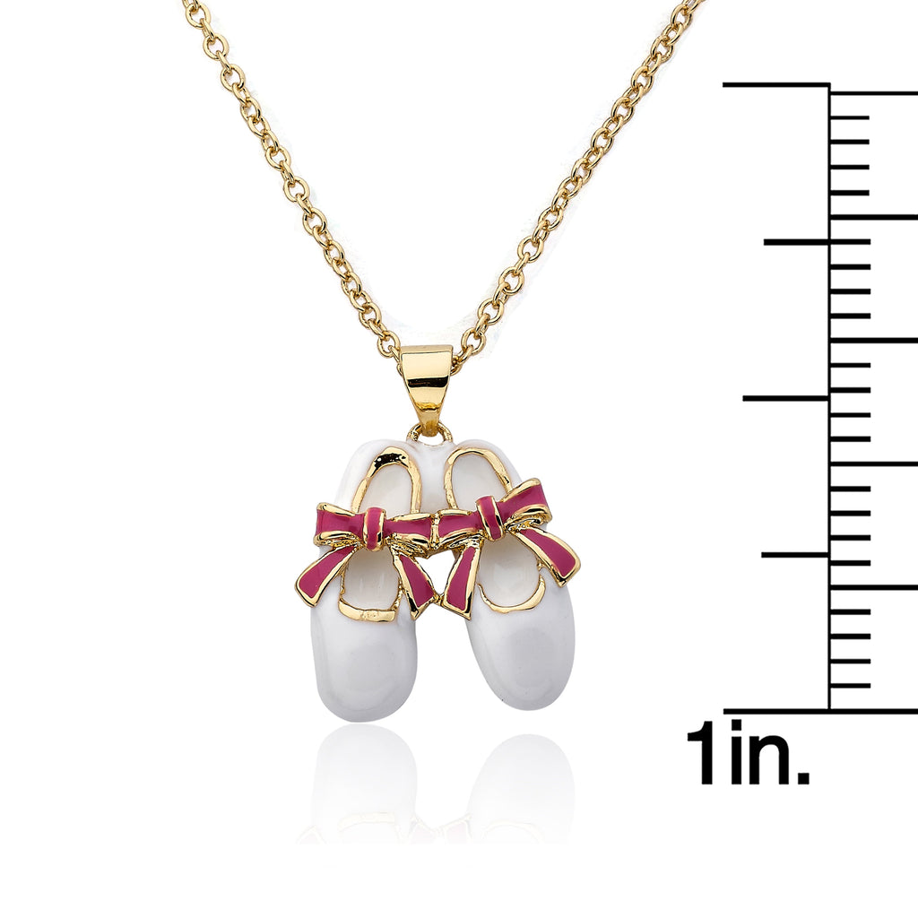 Ballet Shoe Bow Necklace