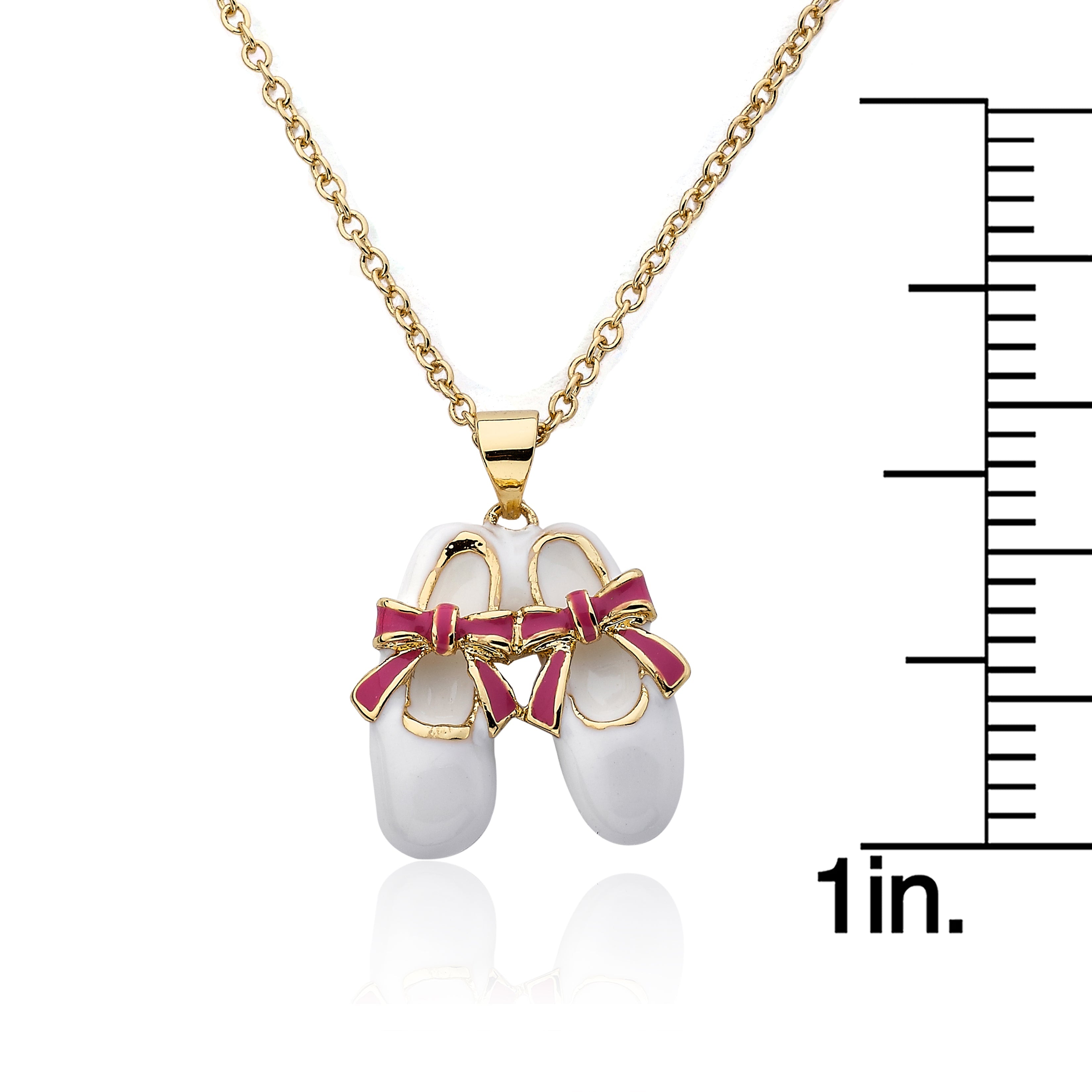 Ballet Shoe Bow Necklace