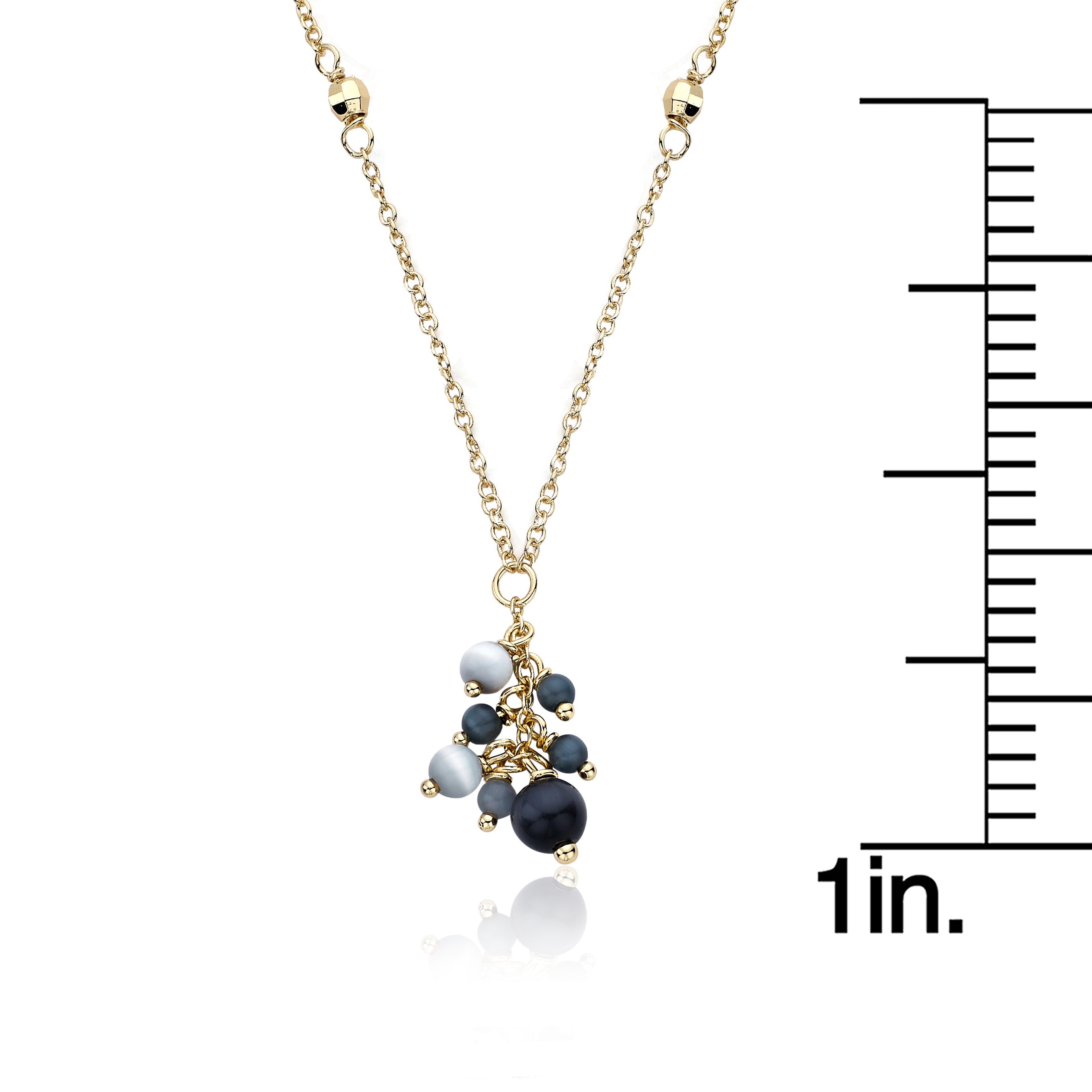 Cat Eye Cluster Necklace