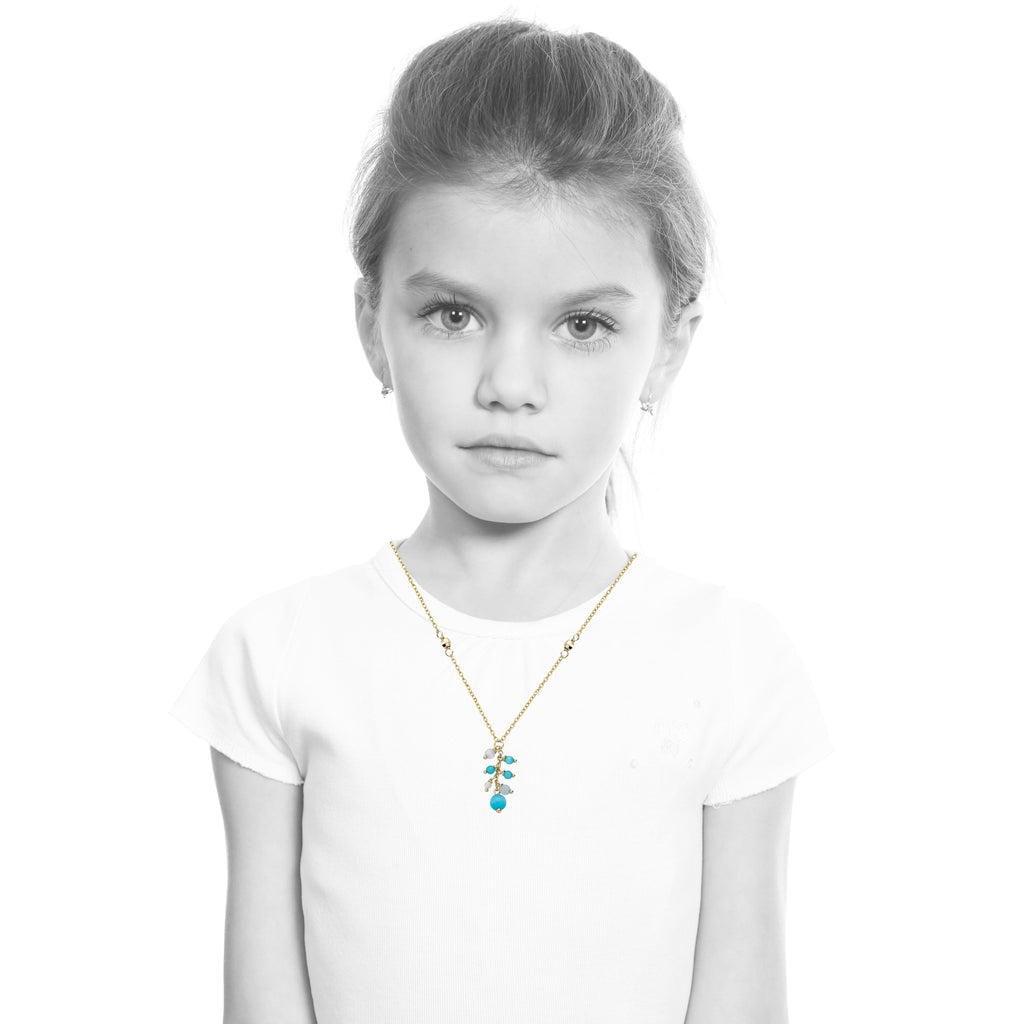 Cat Eye Cluster Necklace