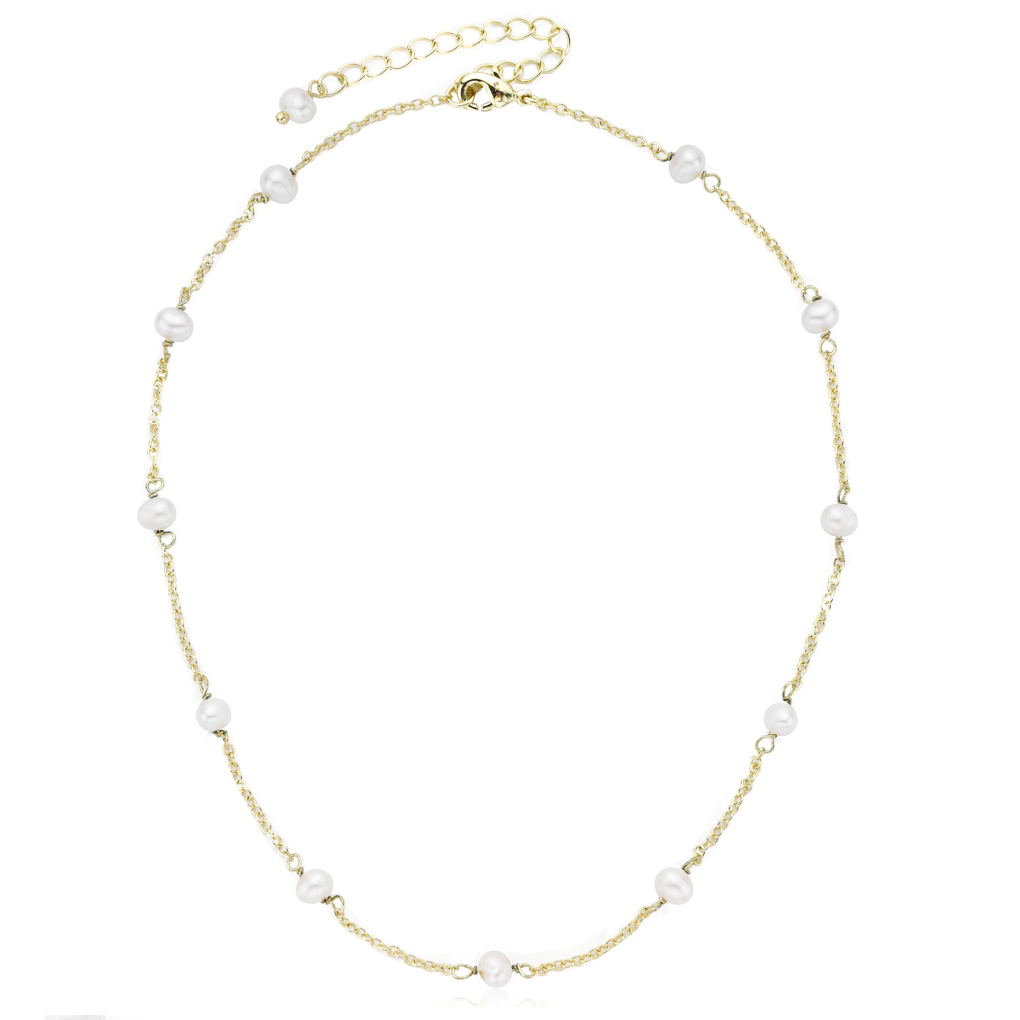 Pearl Station Necklace