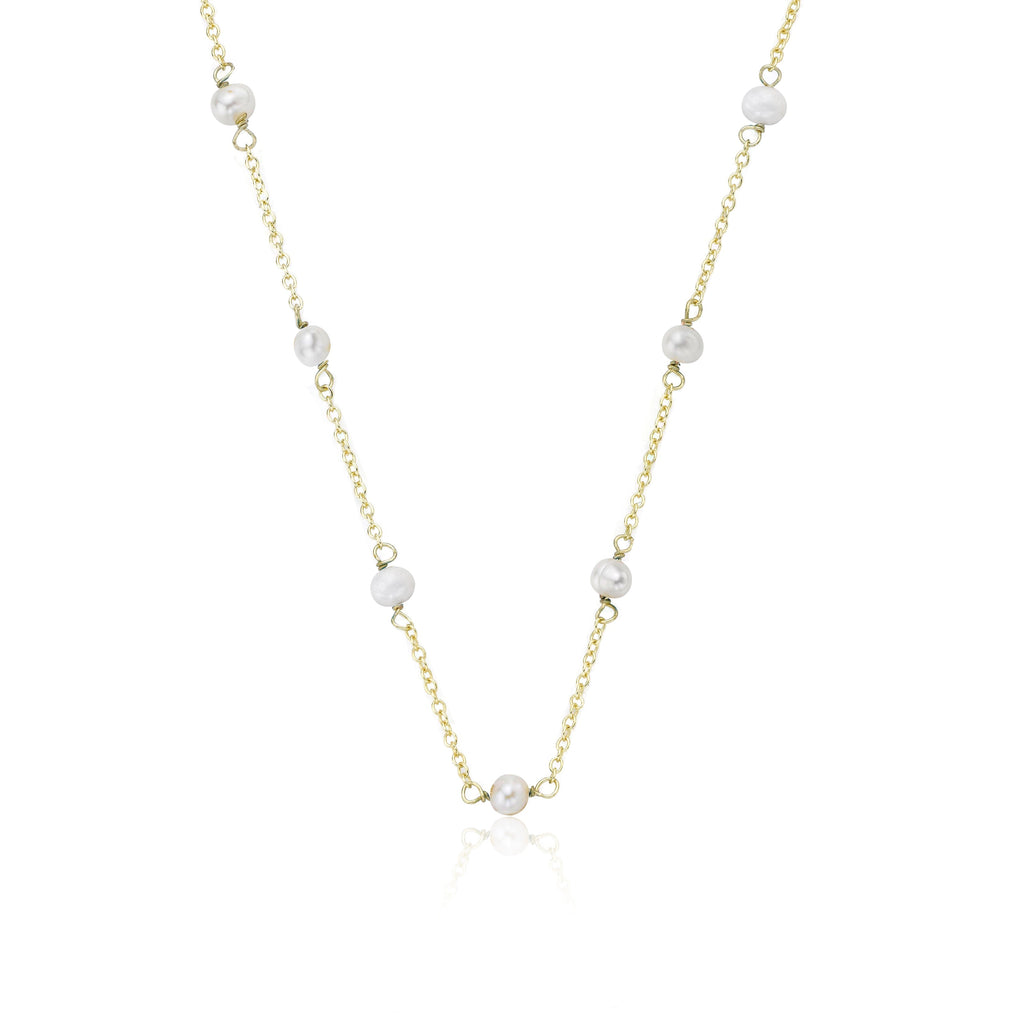 Pearl Station Necklace