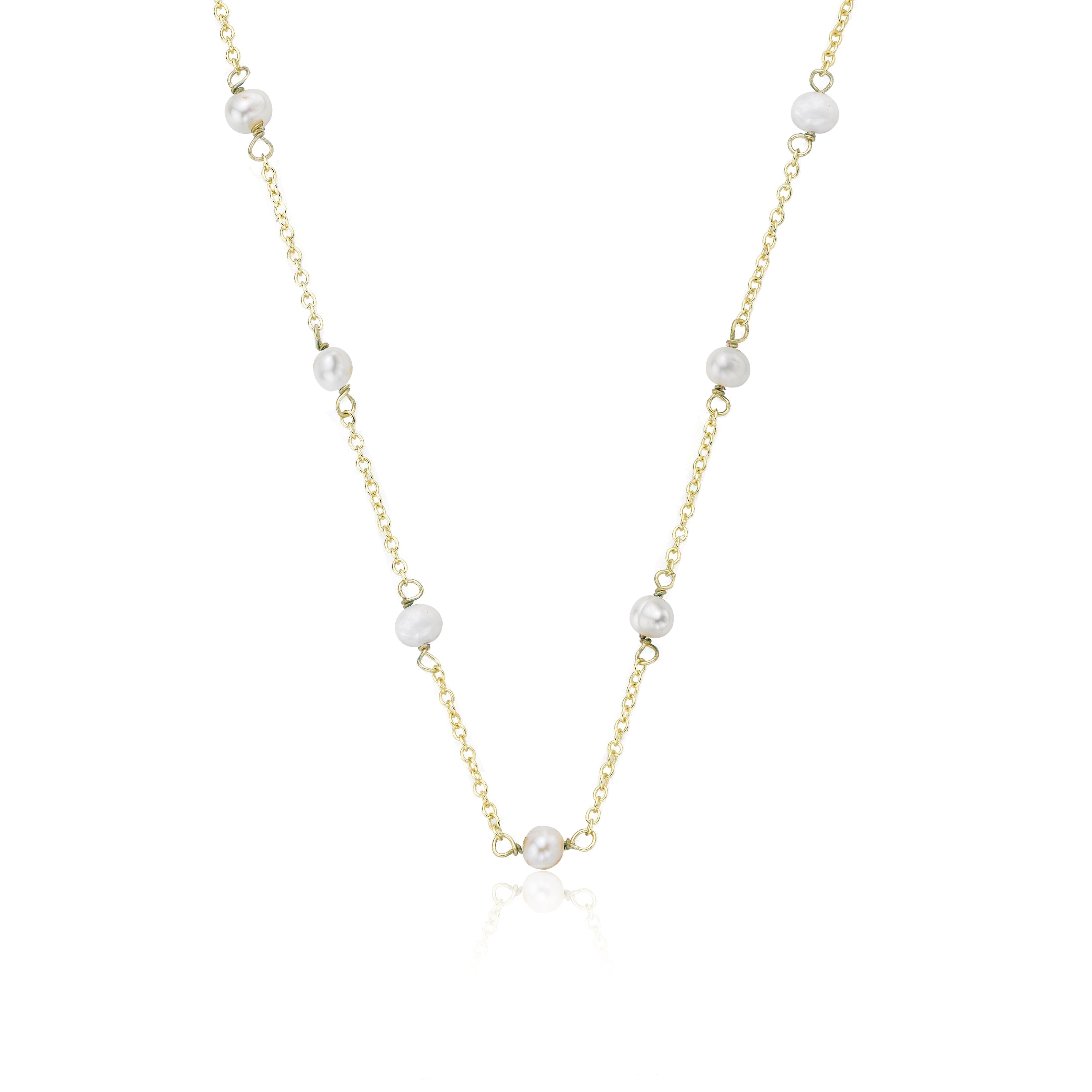 Pearl Station Necklace
