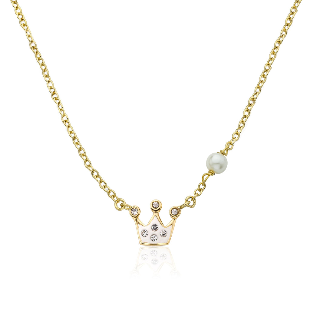 Crystal Crown Necklace