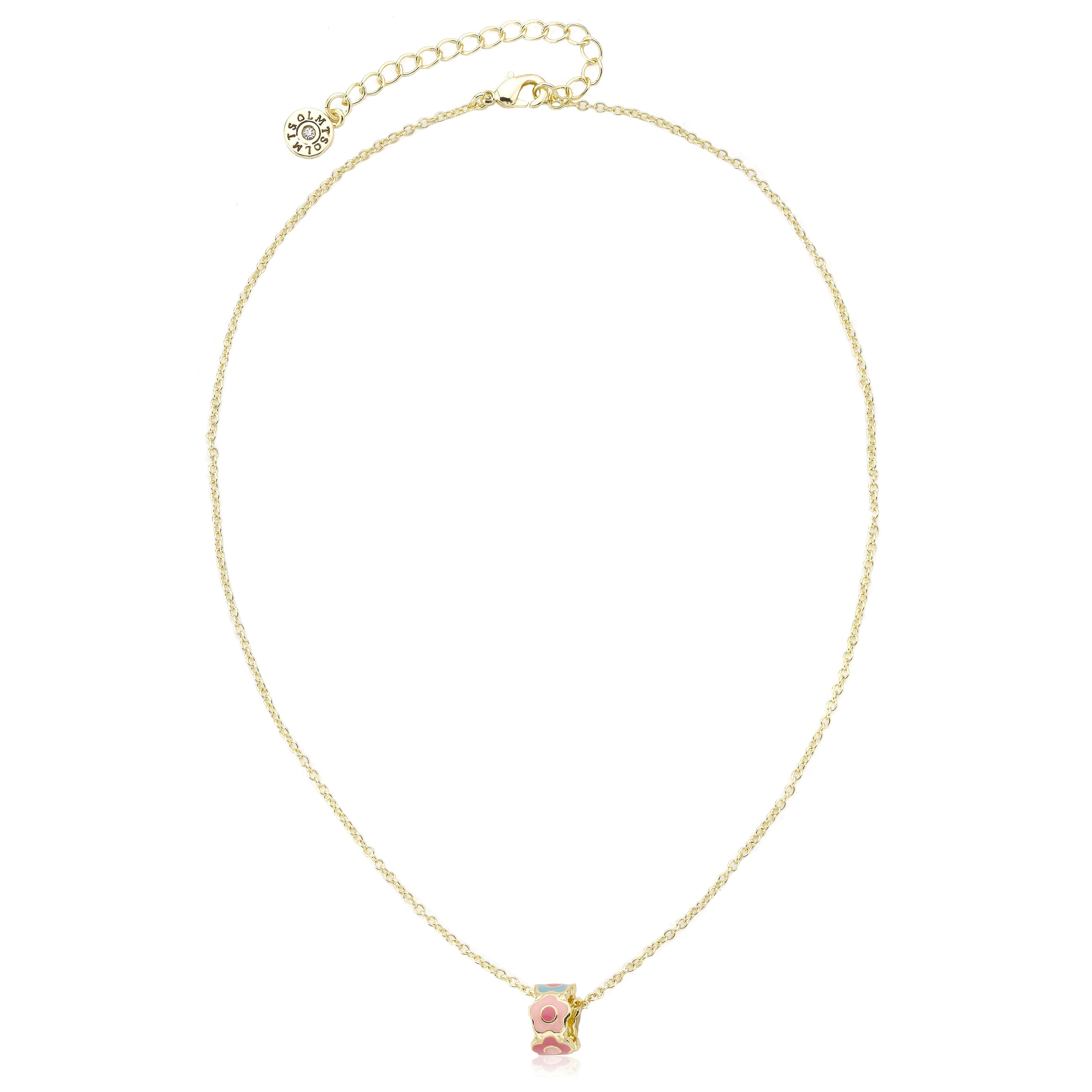 Enamel Flower Necklace