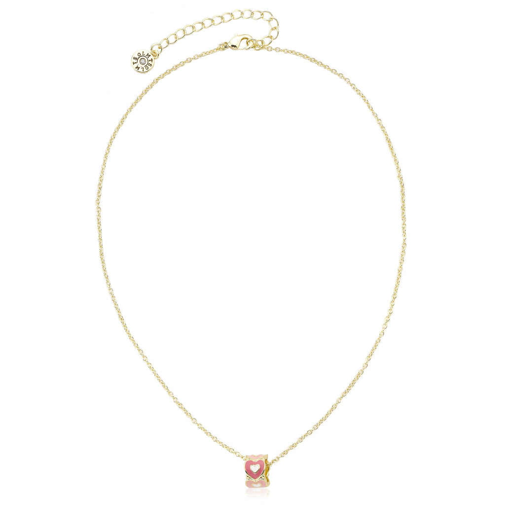 Enamel Hearts Necklace