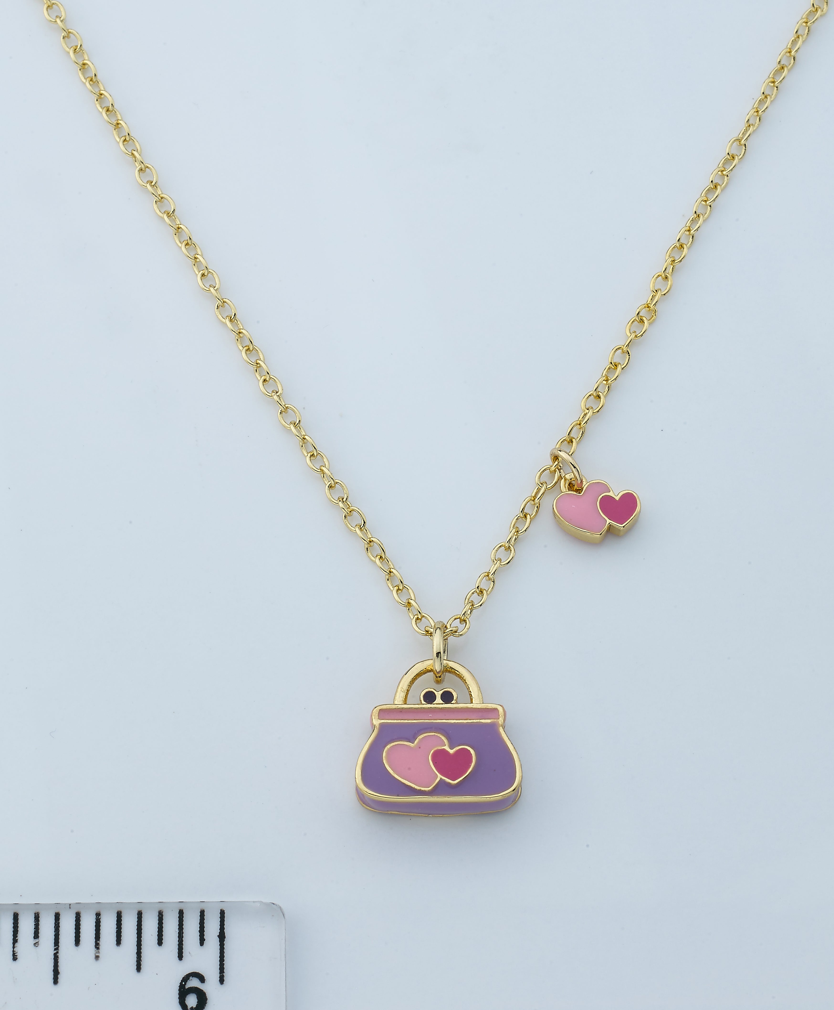 Lavender Heart Necklace