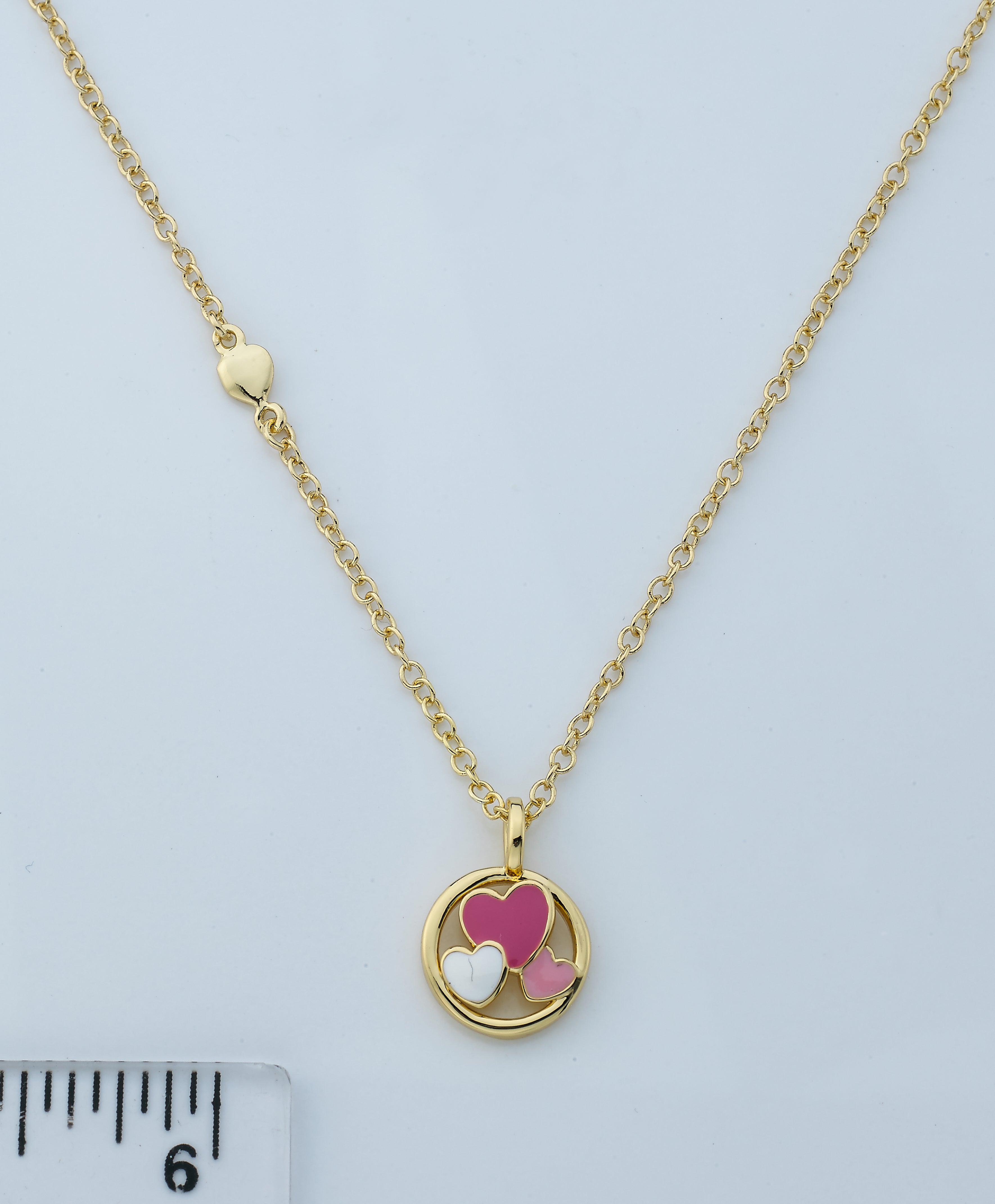 Heart Disc Necklace