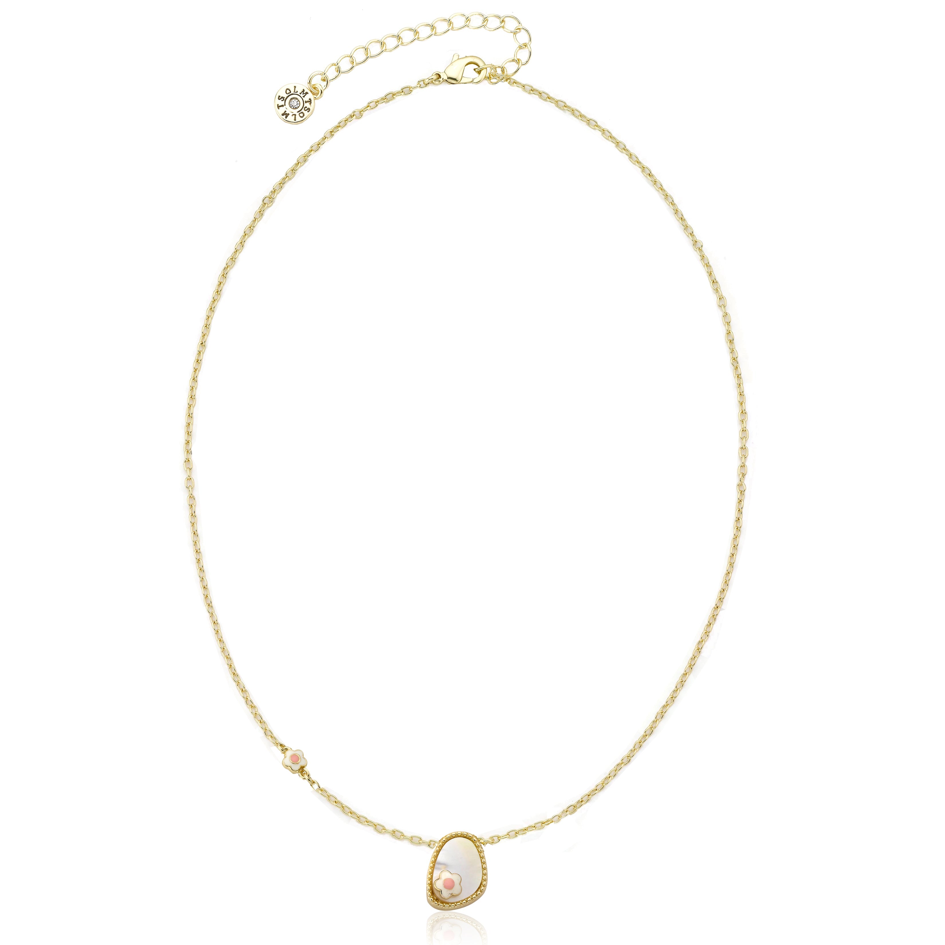 Mother Of Pearl Flower Necklace