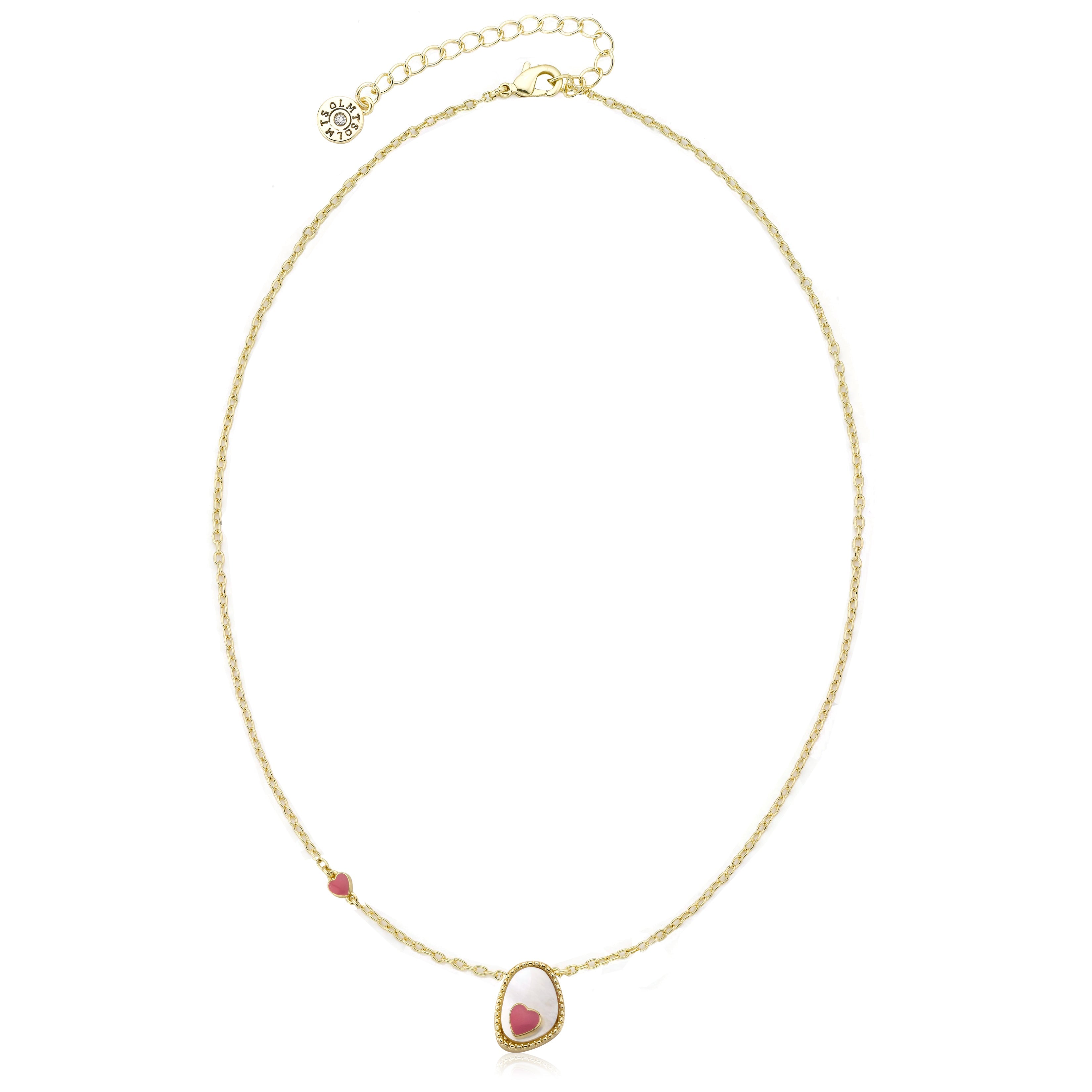 Mother Of Pearl Heart Necklace