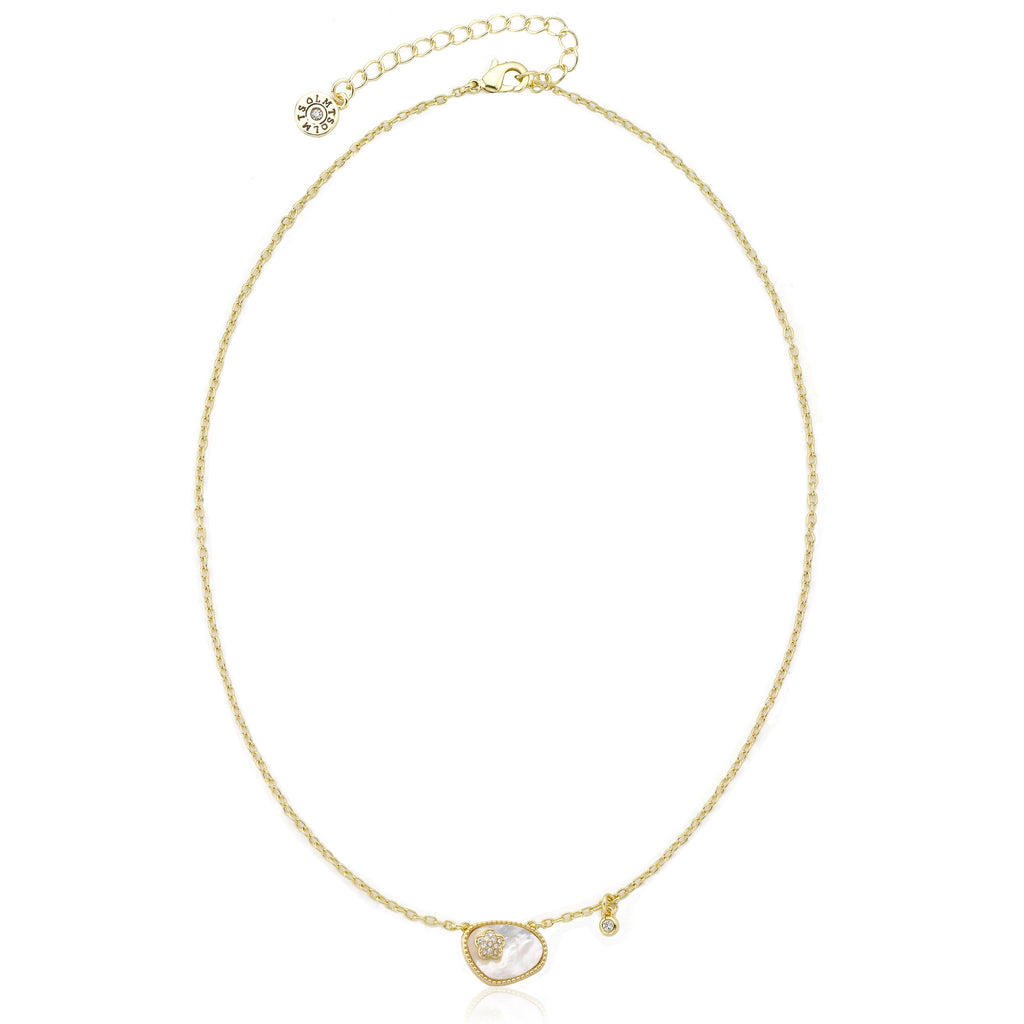 Cz Flower Necklace