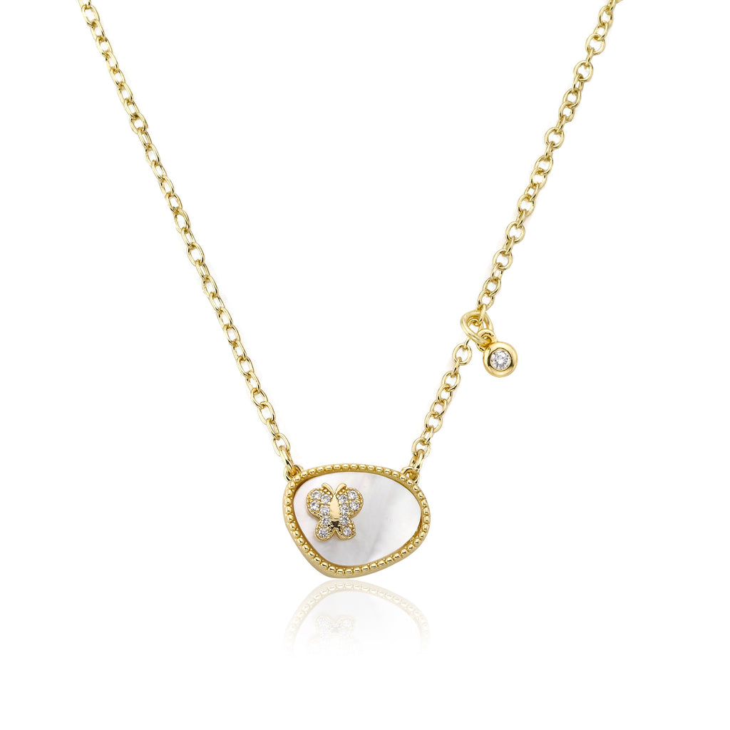 Cz Butterfly Necklace
