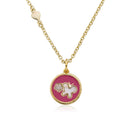 Enamel Butterfly Necklace